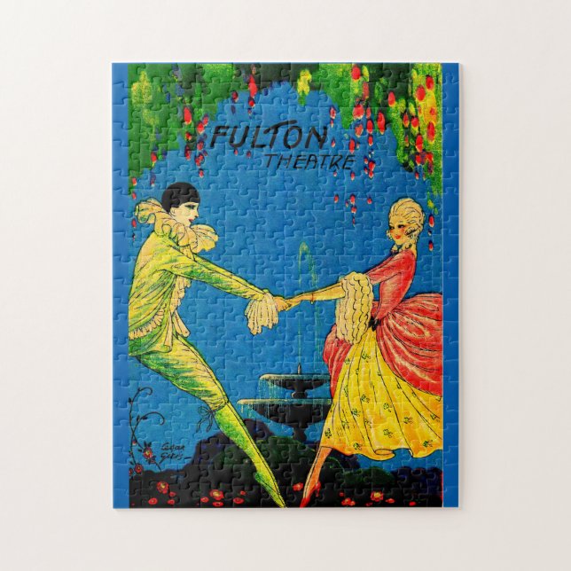 1927 Fulton Theatre program cover art Jigsaw Puzzle (Vertical)
