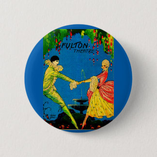 1927 Fulton Theatre program cover art Pinback Button
