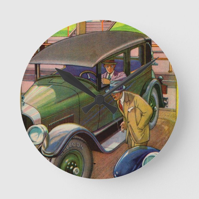 1927 Kelly-Springfield tire ad Round Clock (Front)