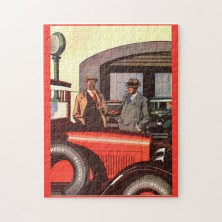 1927 Kelly-Springfield tire ad two men with cigars Jigsaw Puzzle