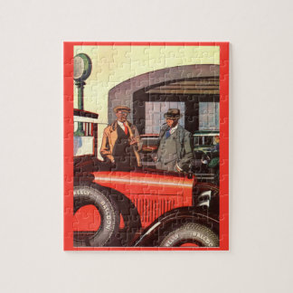 1927 Kelly-Springfield tire ad two men with cigars Jigsaw Puzzle