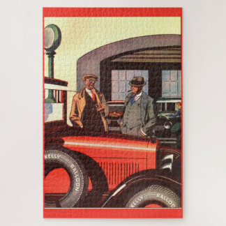 1927 Kelly-Springfield tire ad two men with cigars Jigsaw Puzzle