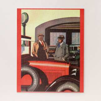 1927 Kelly-Springfield tire ad two men with cigars Jigsaw Puzzle