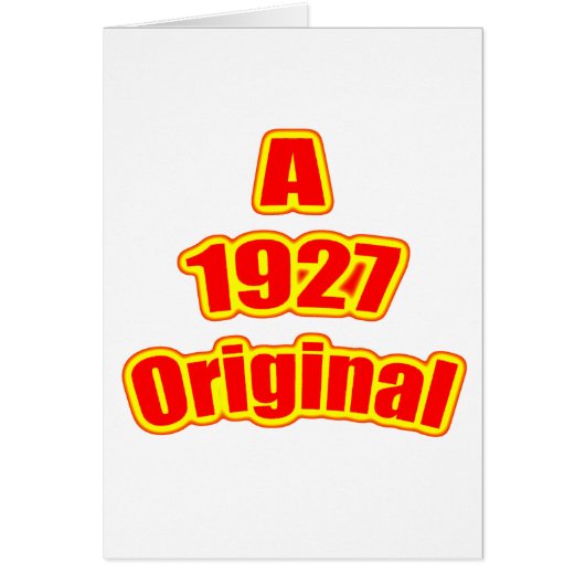 1927 Original Red Cards (Front)