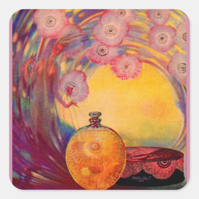 1927 Roger & Gallet perfume ad Square Sticker (Front)