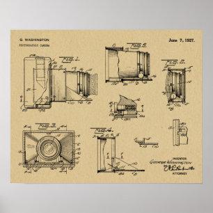 1927 Vintage Camera Patent Art Drawing Print
