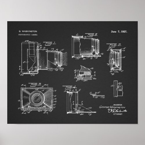 1927 Vintage Camera Patent Art Drawing Print
