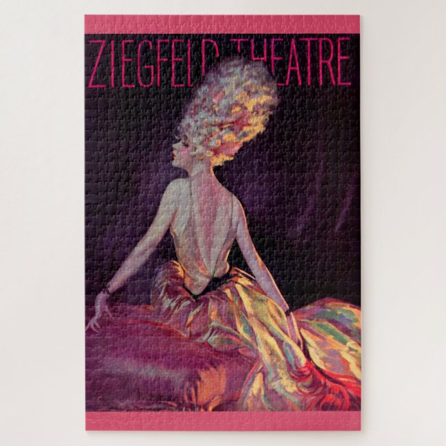 1927 Ziegfeld Theatre cover art Jigsaw Puzzle (Vertical)