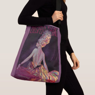 1927 Ziegfeld Theatre cover art print Crossbody Bag