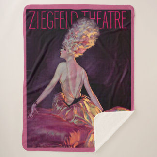 1927 Ziegfeld Theatre cover art print Sherpa Blanket