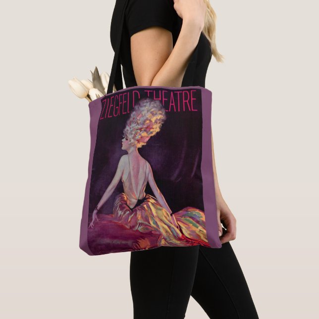 1927 Ziegfeld Theatre cover art print Tote Bag (Close Up)