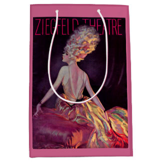 1927 Ziegfeld Theatre program cover art print Medium Gift Bag