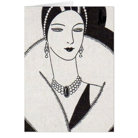 1928 art deco woman cards (Front)