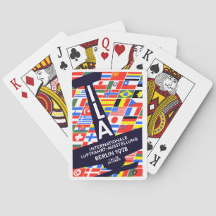 1928 International Air Show Poker Cards