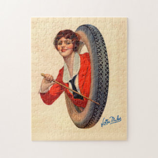 1928 Kelly-Springfields Tire mascot Lotta Miles Jigsaw Puzzle