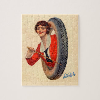 1928 Kelly-Springfields Tire mascot Lotta Miles Jigsaw Puzzle