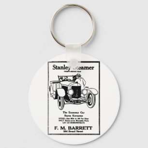 1928 Stanley Steamer Ad Keychain