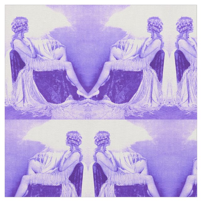 1928 Ziegfeld girl print Fabric (Close Up)