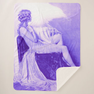 1928 Ziegfeld girl Sherpa Blanket