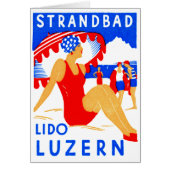 1929 Art Deco Strandbad Lido Luzern (Front)
