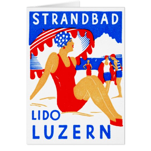 1929 Art Deco Strandbad Lido Luzern (Front)