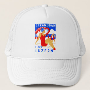 1929 Art Deco Strandbad Lido Luzern Trucker Hat