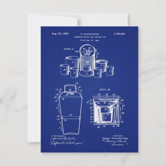 1929 Beverage Mixing Invitation (Front)