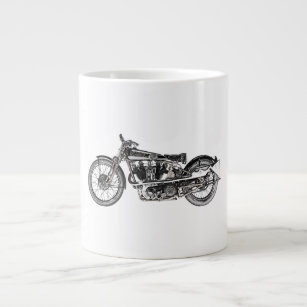 1929 Brough Superior Motorcycle Large Coffee Mug