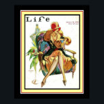 1929 Life Art Deco Cover 16 x 20 Poster<br><div class="desc">Colorful Art Deco Cover of Life January 11929</div>