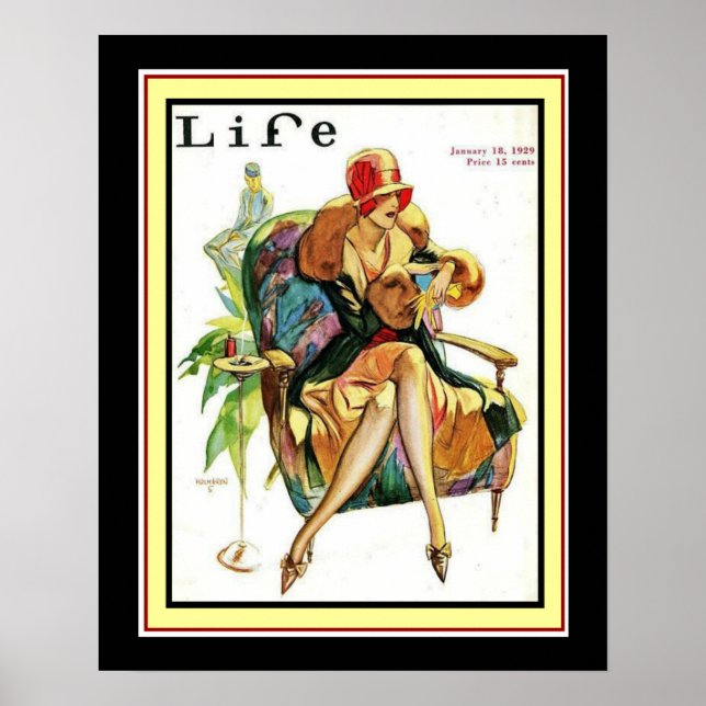 1929 Life Art Deco Cover 16 x 20 Poster (Front)