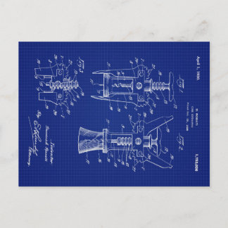 1930 Cork Extractor Patent Holiday Postcard