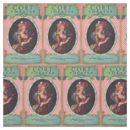 1930 Cort Theatre playbill cover Fabric