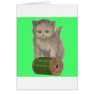 1930 Corticelli white kitten Cards