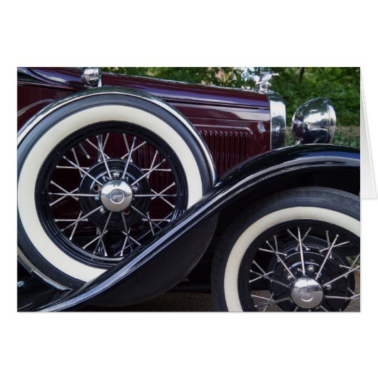 1930 Ford A Classic Car Cards (Front Horizontal)
