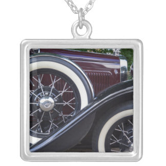 1930 Ford A Classic Car Silver Plated Necklace