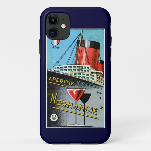 1930 French Apertif Normandie Case-Mate iPhone Case (Back)