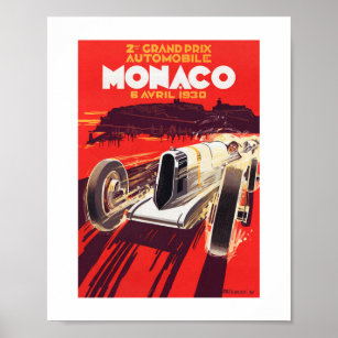 1930 Grand Prix of Monaco Poster
