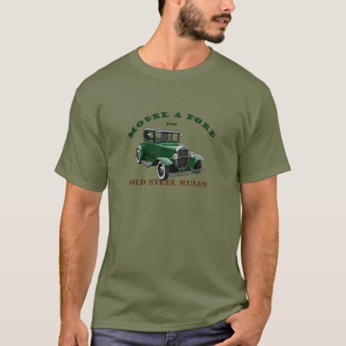 1930 Model A Hotrod Green Hotrod Red 30 A T_Shirt