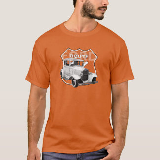 1930 Model A. White Classic Hotrod Route66 T-Shirt