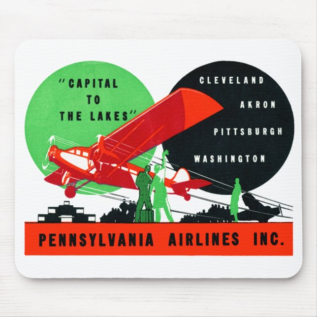 1930 Penn Airlines Poster Mouse Pad (Front)