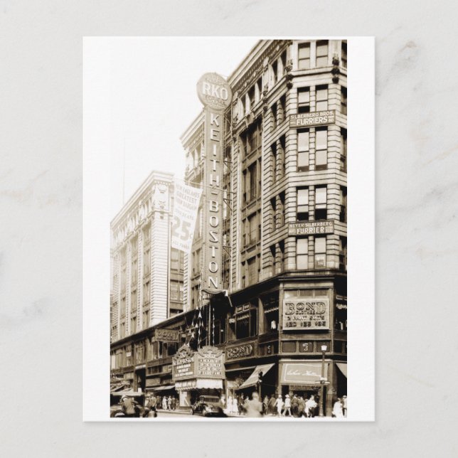 1930 RKO Keith Theater in Boston Postcard (Front)