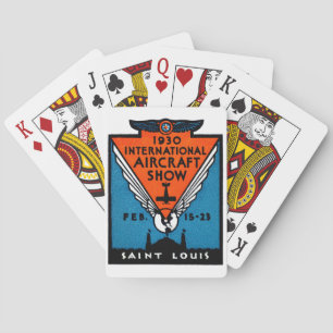 1930 St. Louis Air Show Poker Cards