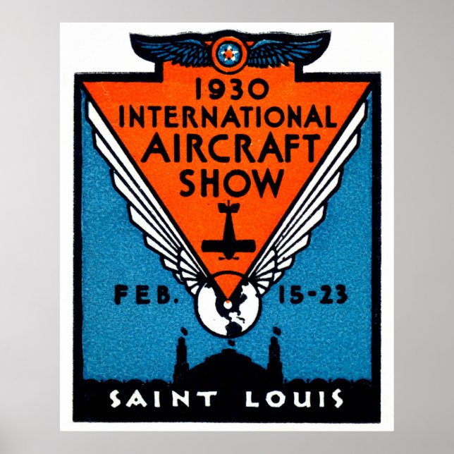 1930 St. Louis Air Show Poster (Front)