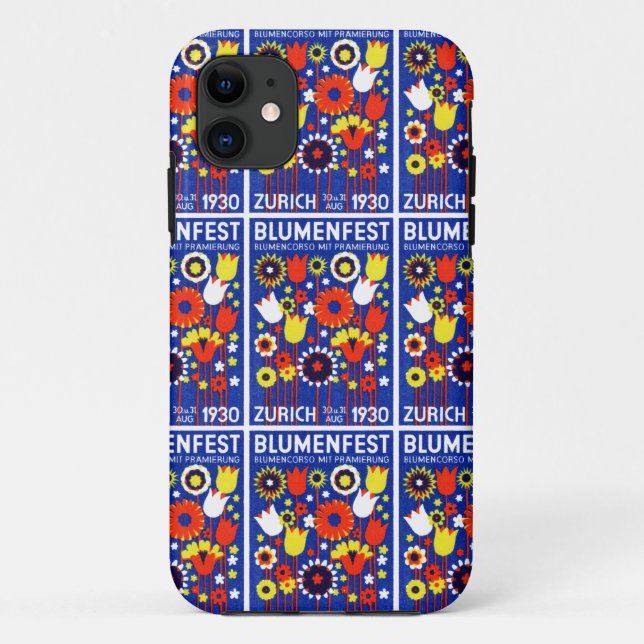 1930 Swiss Flower Show Case-Mate iPhone Case (Back)