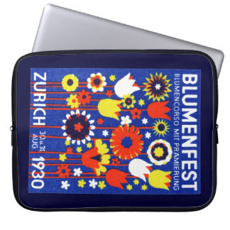 1930 Swiss Flower Show Laptop Sleeve