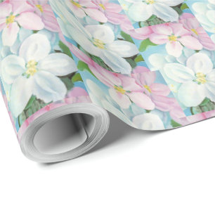 1930 Vintage Apple Blossoms Georgia O'Keefe Wrapping Paper