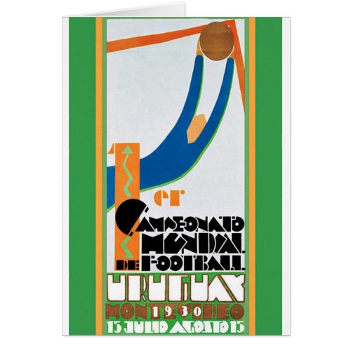 1930 World Cup Football Poster