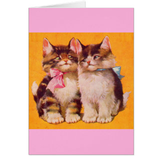 1930s adorable floofy kittens cards