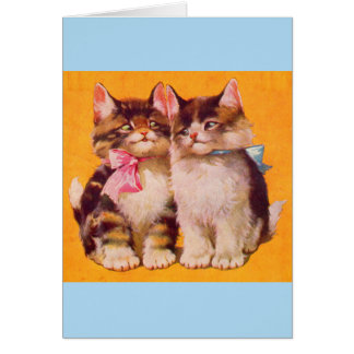 1930s adorable floofy kittens cards