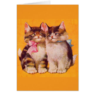 1930s adorable floofy kittens cards